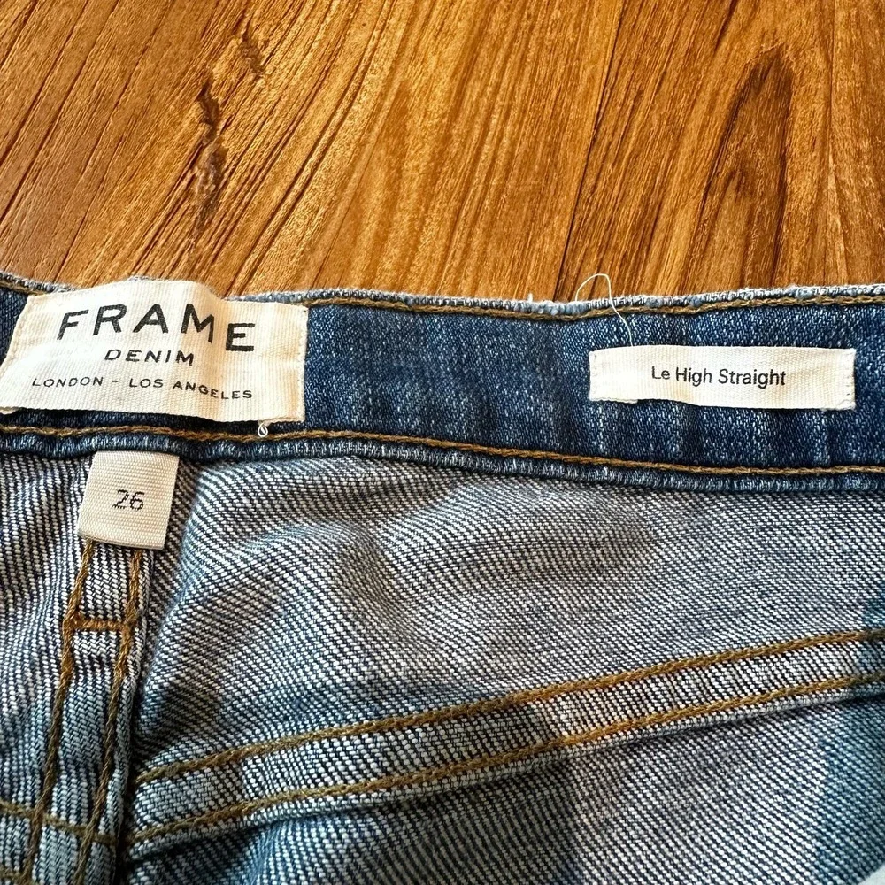 Frame Women’s Le High Straight Leg‎ Merriweather Distressed Denim Jeans